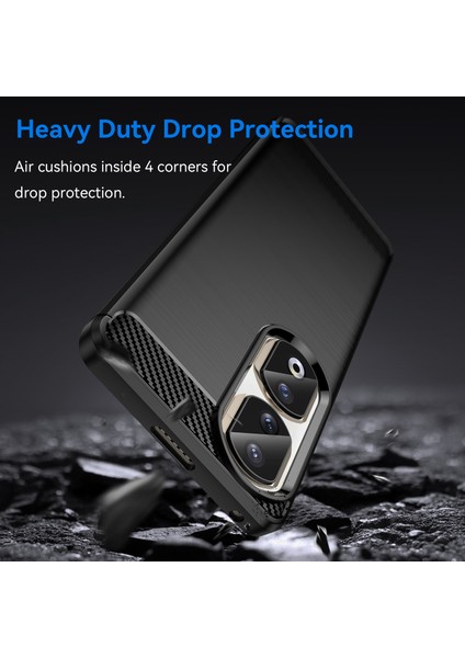 Honor 90 Pro Karbon Fiber Dokulu Telefon Kılıfı Yumuşak Tpu Fırçalanmış Düşmeye Lı Kılıf-Siyah (Yurt Dışından) fırsatları