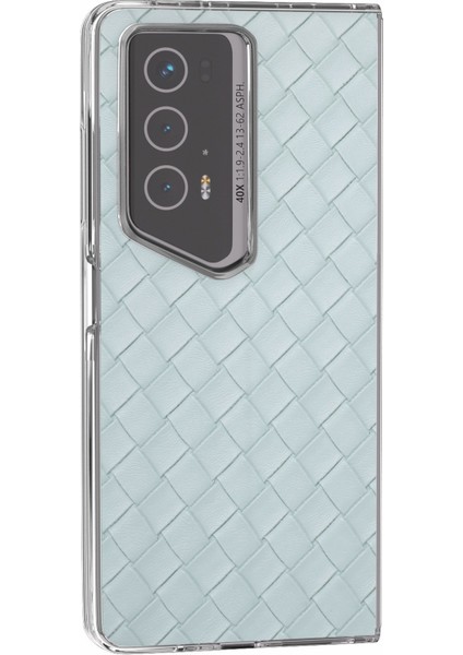 Honor Magic V2 Rsr Porsche Tasarım Kılıf Dokuma Doku Deri + Pc Telefon Kılıfı Şeffaf Kenar-Açık Yeşil (Yurt Dışından) fiyatları