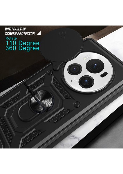 Honor Magic6 Pro 5g Kılıf Kickstand Pc+Tpu Telefon Kılıfı Kayar Lens Pencereli-Gümüş (Yurt Dışından) indirimleri