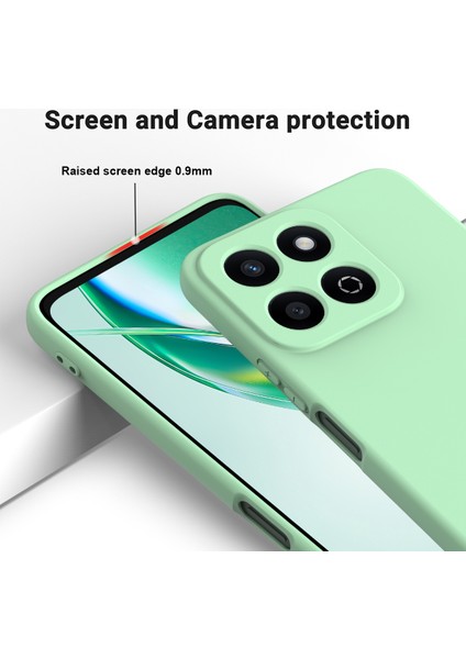 Honor X6B 5g/play 60 Plus 5g Sıvı Silikon Kılıf Telefon Arka Kapağı El Kayışı Ile-Yeşil (Yurt Dışından) fırsatları