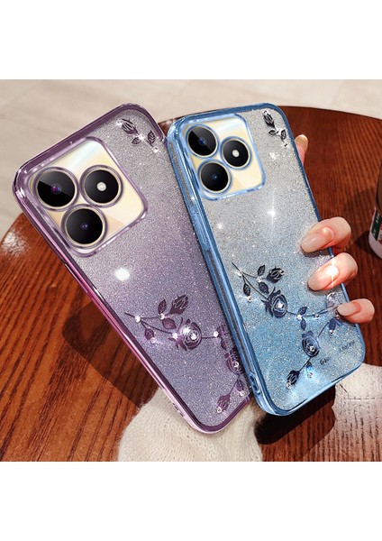 Kadem For Honor X60I 5g Kılıf Çiçek Tpu Esnek Degrade Telefon Kılıfı-Mor (Yurt Dışından) modelleri