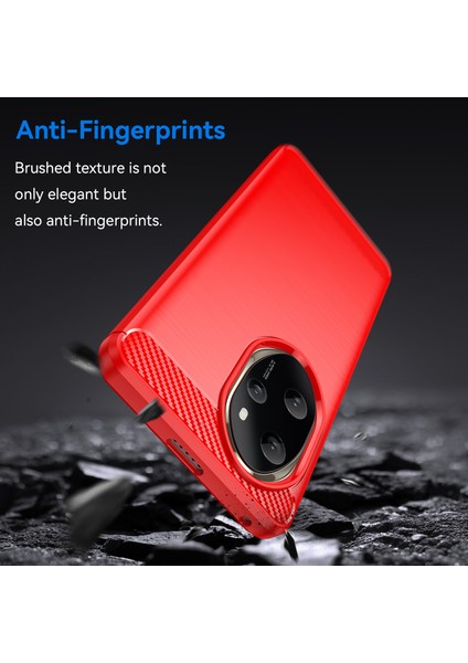 Honor 100 Pro 5g Kılıf Karbon Fiber Fırçalanmış Tpu Telefon Kılıfı-Kırmızı (Yurt Dışından) indirimleri