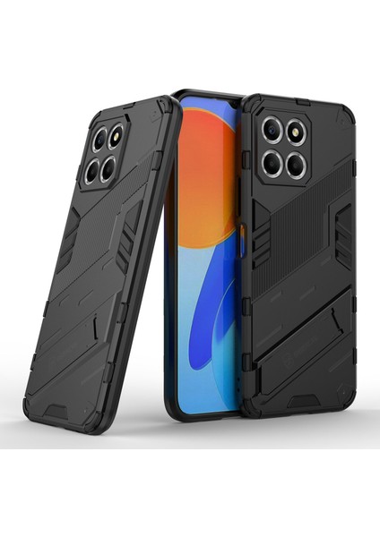 Honor X8 5g Için Kickstand Telefon Kılıfı, Sert Pc + Yumuşak Tpu Düşmeye Karşı Hibrit Koruyucu Kılıf-Siyah (Yurt Dışından) fiyatları