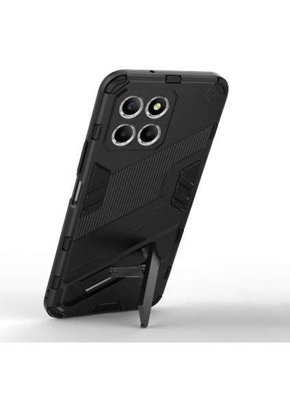 Honor X8 5g Için Kickstand Telefon Kılıfı, Sert Pc + Yumuşak Tpu Düşmeye Karşı Hibrit Koruyucu Kılıf-Siyah (Yurt Dışından) modelleri