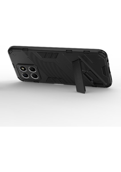 Honor X8 5g Için Kickstand Telefon Kılıfı, Sert Pc + Yumuşak Tpu Düşmeye Karşı Hibrit Koruyucu Kılıf-Siyah (Yurt Dışından) fırsatları
