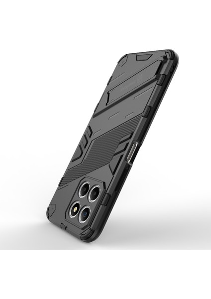 Honor X8 5g Için Kickstand Telefon Kılıfı, Sert Pc + Yumuşak Tpu Düşmeye Karşı Hibrit Koruyucu Kılıf-Siyah (Yurt Dışından) indirimleri