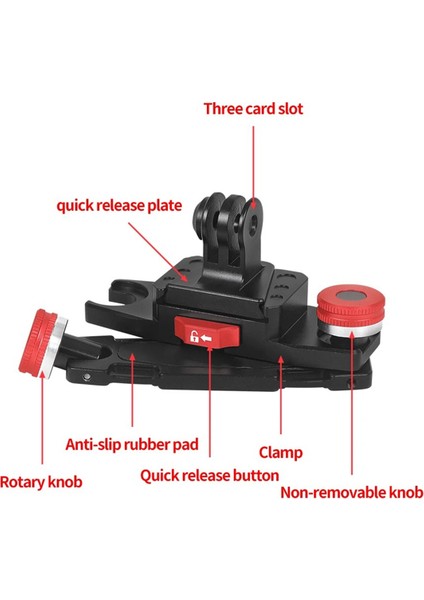 Sırt Çantası Klipsi Hızlı Çıkarma V-Kilit Plaka Bel Kemeri Klipsi Omuz Askısı Kelepçe Montajı Sarsıntı Önleyici Hızlı Anahtar Adaptörü (Yurt Dışından)