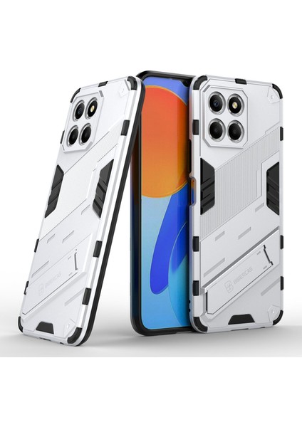 Honor X8 5g Için Kickstand Telefon Kılıfı, Sert Pc + Yumuşak Tpu Düşmeye Karşı Hibrit Koruyucu Kılıf-Beyaz (Yurt Dışından) fiyatları