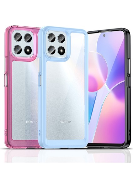 Honor X30I/X8 4G/PLAY6T Pro Bağımsız Düğmeli Telefon Kabuğu Darbeye Dayanıklı Tpu+Akrilik Hibrit Kılıf-Şeffaf Gri (Yurt Dışından) fırsatları