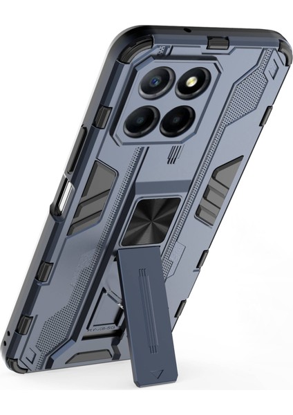 Honor X8 5g Kickstand Telefon Kılıfı Düşmeye Karşı Sert Pc Yumuşak Tpu Darbeye Dayanıklı Kılıf-Mavi (Yurt Dışından) fırsatları