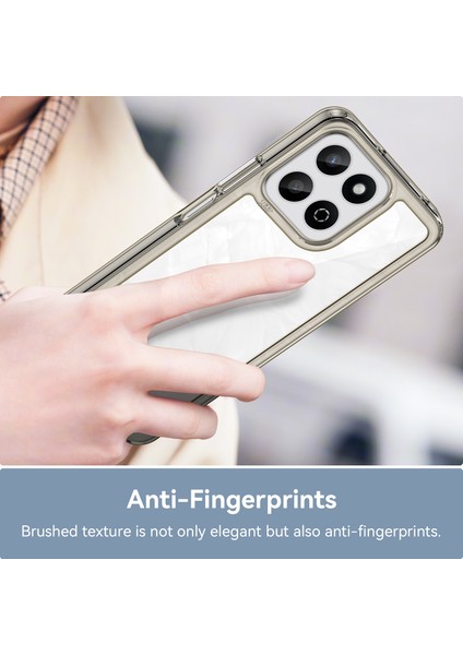 Honor X7C 4G/200 Akıllı 5g/honor Play 60 Plus 5g Kılıf Tpu+Akrilik Koruyucu Şeffaf Telefon Kılıfı-Şeffaf Gri (Yurt Dışından) indirimleri