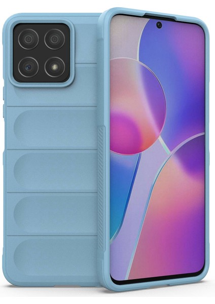 Honor X8 4G/X30I Sağlam Arka Kapak Düşmeye Esnek Tpu Telefon Kılıfı-Bebek Mavisi (Yurt Dışından)
