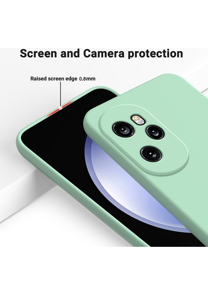 Honor 100 Pro 5g Kılıf Çizilmez Sıvı Silikon Cep Telefonu Koruyucu Kapak-Yeşil (Yurt Dışından) fırsatları