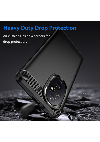 Honor 200 5g Kılıf Karbon Fiber Doku Fırçalanmış Tpu Yumuşak Telefon Kılıfı-Siyah (Yurt Dışından) fırsatları
