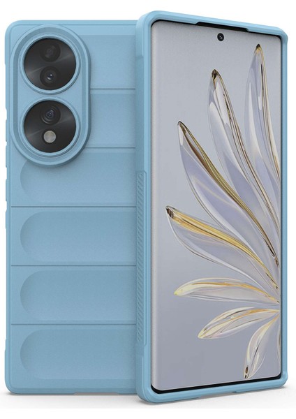Honor 70 5g Yumuşak Tpu Telefon Kılıfı Darbe Emici Düşmeye Dayanıklı Cep Telefonu Kılıfı-Bebek Mavisi (Yurt Dışından)