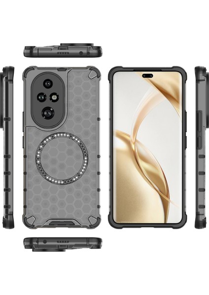 Honor 200 Pro 5g Kılıf Petek Tpu+Pc Cep Telefonu Kılıfı Magsafe-Gri ile Uyumlu (Yurt Dışından) indirimleri