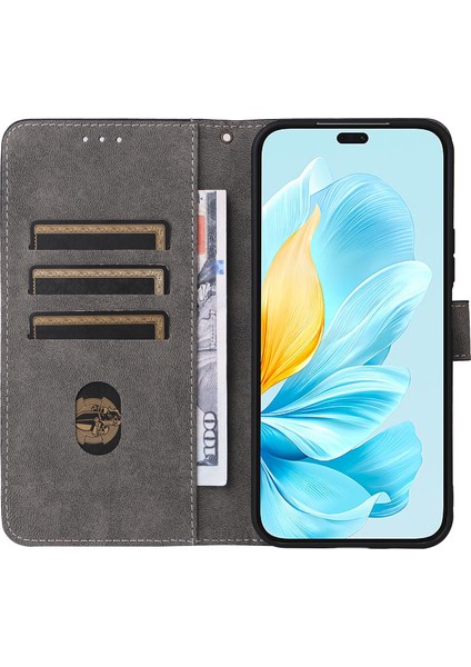 Honor 200 Lite Kılıf Rfıd Engelleme Deri Cüzdan Telefon Kılıfı Kayışlı-Mor (Yurt Dışından) modelleri