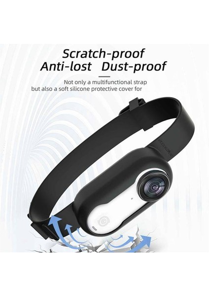 Go3 Go 3s Kamera Spor Genişletme Bağlama Silikon Koruyucu Kılıf Montaj Bilek Kayışı Sırt Çantası Askısı A (Yurt Dışından) modelleri