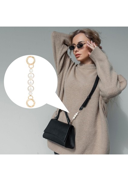 2 Adet Altın Fiyonklu Çanta Genişletme Zinciri, Metal Inci Genişletme Zincirleri, Fiyonk Desenli Çanta Askısı Değişimi, Çantalar ve Çantalar Için (Yurt Dışından) modelleri