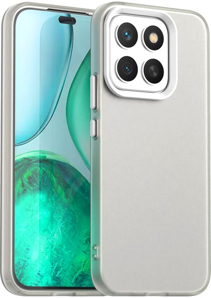 Honor X8C 4g Kılıf Pc+Tpu+Pet Mat Düşmeye Karşı Dayanıklı Telefon Arka Kapağı-Beyaz (Yurt Dışından)