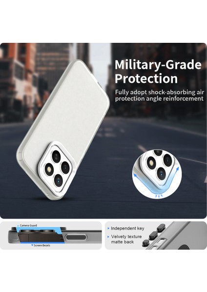 Honor X8C 4g Kılıf Pc+Tpu+Pet Mat Düşmeye Karşı Dayanıklı Telefon Arka Kapağı-Beyaz (Yurt Dışından) fırsatları