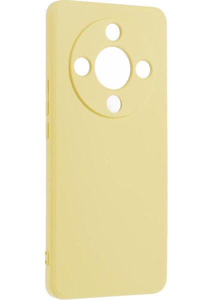 Honor X9B 5G/X50 5g/magic6 Lite 5g Tpu Kılıf Ince Fit Fiber Astarlı Telefon Kılıfı (Hassas Lens Kesiği)-Sarı (Yurt Dışından) modelleri