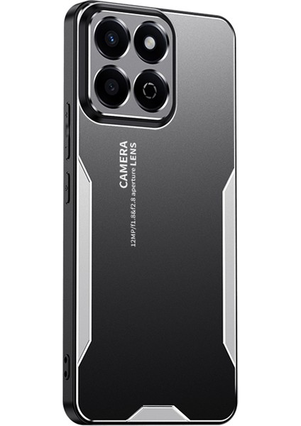 Honor Play 60 Plus 5g Kılıf Alüminyum Alaşımlı Telefon Zırh Kapağı-Gümüş (Yurt Dışından)