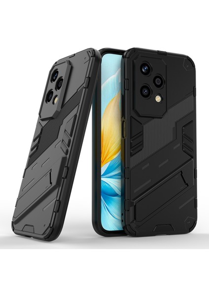 Honor 200 Lite Kılıf Darbeye Dayanıklı Pc + Tpu Çizilmez Telefon Kılıfı Kickstand ile - Siyah (Yurt Dışından) fırsatları