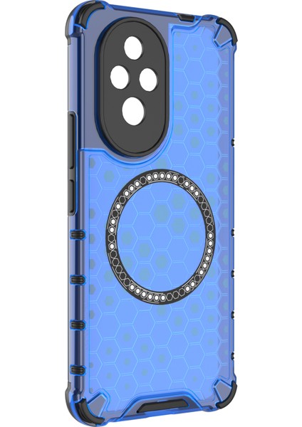 Honor 200 5g Manyetik Kılıf Tpu+Pc Telefon Kılıfı Petek Şekli-Mavi (Yurt Dışından) fiyatları
