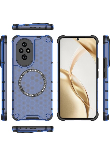 Honor 200 5g Manyetik Kılıf Tpu+Pc Telefon Kılıfı Petek Şekli-Mavi (Yurt Dışından) indirimleri