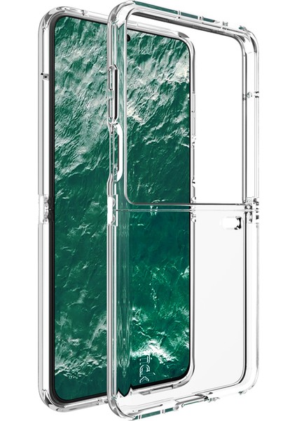 Imak Ux-6 Serisi Honor Magic V Flip 5g Şeffaf Kılıf Düşmeye Karşı Hava Yastıkları Tpu Telefon Kılıfı (Yurt Dışından)