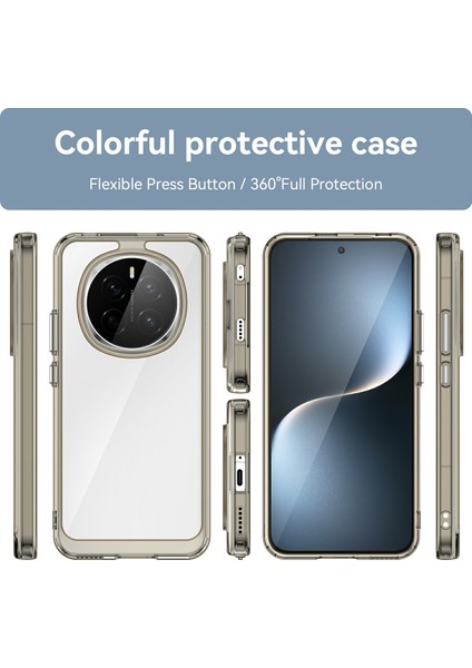 Honor Magic7 5g Kılıf Tpu+Akrilik Koruyucu Şeffaf Telefon Kılıfı-Şeffaf Gri (Yurt Dışından) fiyatları