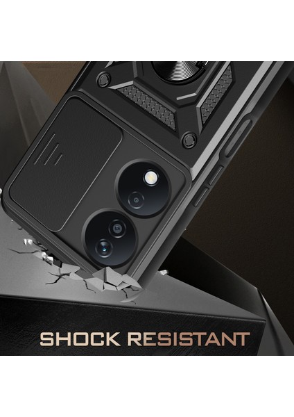 Honor X7B 4g/90 Akıllı Kılıf Pc+Tpu Dayanıklı Darbeye Dayanıklı Telefon Kılıfı Kayar Lens Pencereli-Mavi (Yurt Dışından) fiyatları