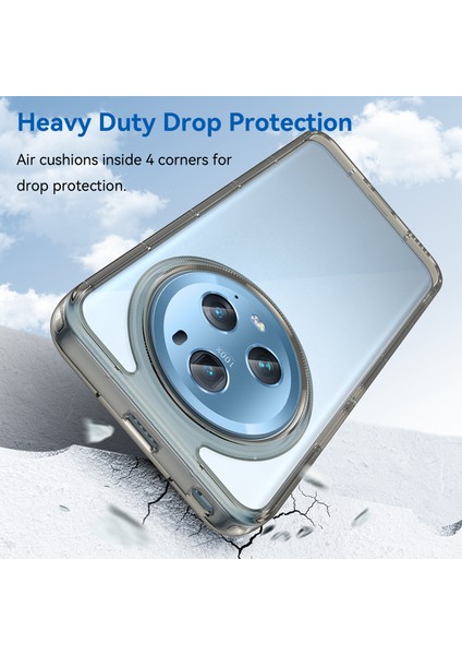 Honor Magic5 Pro Tpu+Akrilik Çizilmez Telefon Kılıfı Düşmeye Dayanıklı Arka Kapak-Şeffaf Gri (Yurt Dışından) modelleri