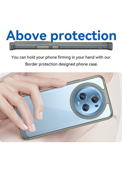 Honor Magic5 Pro Tpu+Akrilik Çizilmez Telefon Kılıfı Düşmeye Dayanıklı Arka Kapak-Şeffaf Gri (Yurt Dışından) fırsatları