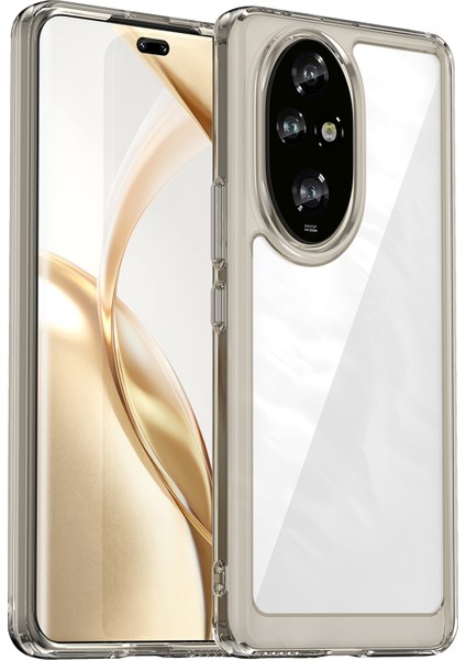 Honor 200 Pro 5g Kılıf Tpu+Akrilik Koruyucu Telefon Kılıfı-Şeffaf Gri (Yurt Dışından)