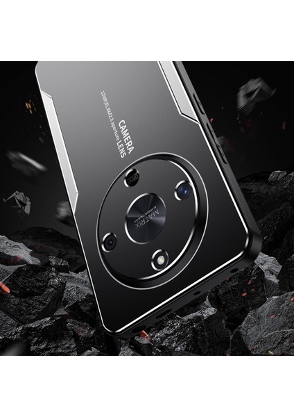 Honor X9B 5g/magic6 Lite 5g Cep Telefonu Kılıfı Mat Alüminyum Alaşım+Tpu+Pc Parmak Izi Önleyici Arka Kabuk-Kırmızı (Yurt Dışından) fiyatları