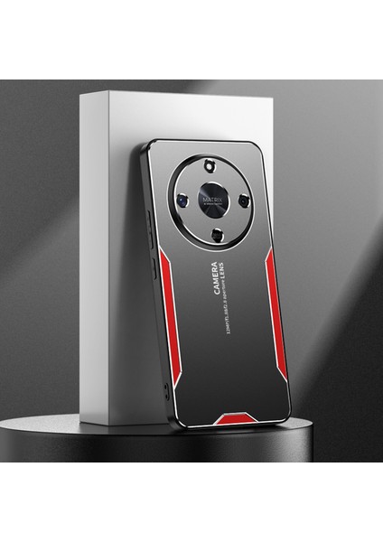 Honor X9B 5g/magic6 Lite 5g Cep Telefonu Kılıfı Mat Alüminyum Alaşım+Tpu+Pc Parmak Izi Önleyici Arka Kabuk-Kırmızı (Yurt Dışından) indirimleri