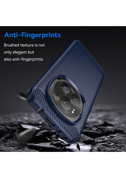 Honor Magic6 Pro 5g Kılıf Fırçalanmış Karbon Fiber Doku Tpu Telefon Kılıfı-Mavi (Yurt Dışından) fırsatları