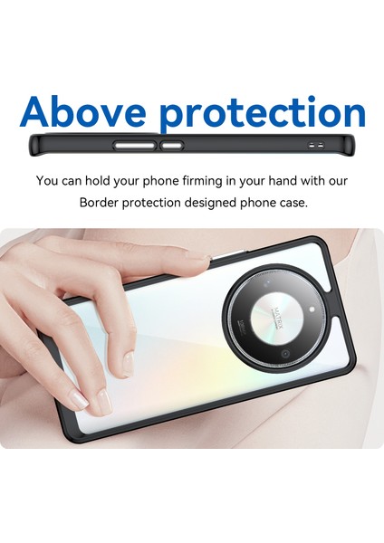 Honor Magic6 Lite 5G/X50 5G/X50 Gt 5G/X50 Pro 5G/X9B 5g Kılıf Şeffaf Telefon Arka Kapağı-Siyah (Yurt Dışından) fırsatları
