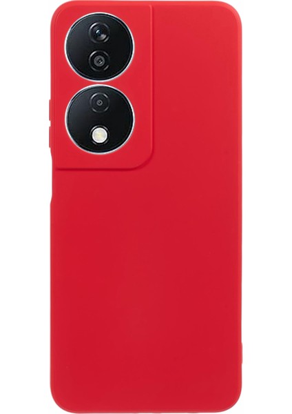 Honor X7B 4g/90 Smart/play 50 Plus 5g Kılıf Yumuşak Fiber Astar Tpu Şok Emici Telefon Kılıfı-Kırmızı (Yurt Dışından)