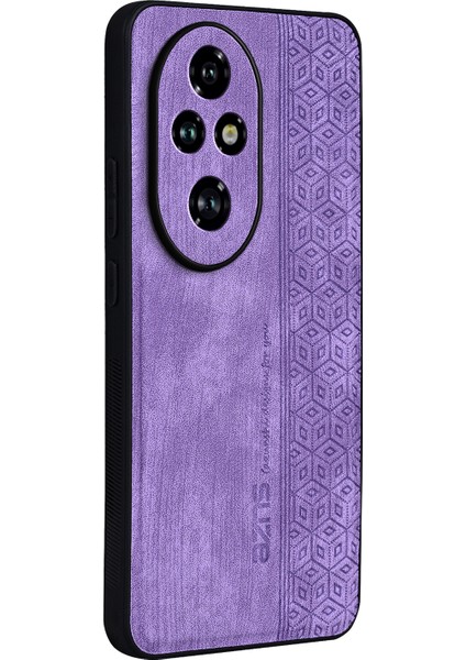 Azns For Honor 200 Pro 5g Kılıf Düşmeye Karşı Dayanıklı Pu+Tpu Telefon Kılıfı-Mor (Yurt Dışından)