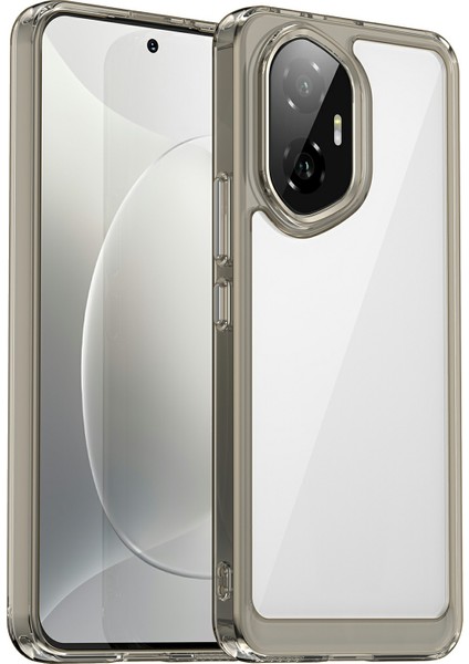 Honor 300 Kılıf Tpu+Akrilik Koruyucu Şeffaf Telefon Kılıfı-Şeffaf Gri (Yurt Dışından)