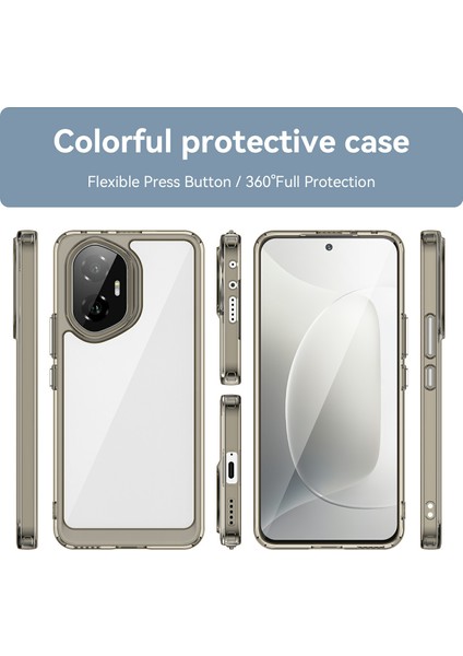 Honor 300 Kılıf Tpu+Akrilik Koruyucu Şeffaf Telefon Kılıfı-Şeffaf Gri (Yurt Dışından) fiyatları