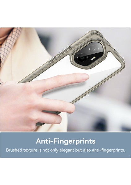 Honor 300 Kılıf Tpu+Akrilik Koruyucu Şeffaf Telefon Kılıfı-Şeffaf Gri (Yurt Dışından) indirimleri