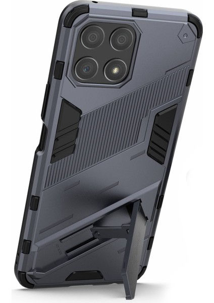 Honor X30I Düşmeye Karşı Destekli Ayak Fonksiyonlu Kombo Pc+Tpu Kılıf Çift Katmanlı Koruyucu Cep Telefonu Kabuğu-Koyu Mavi (Yurt Dışından) fırsatları