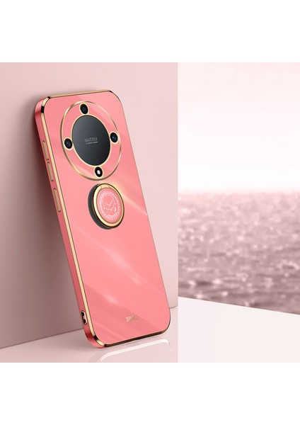 Xınlı For Honor Magic5 Lite 5G/X9A 5g Halkalı Kickstand Elektrokaplama Telefon Kılıfı Tpu Telefon Kılıfı-Kırmızı (Yurt Dışından) indirimleri