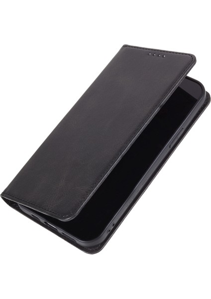 Honor X6B 4g Kılıf Güçlü Manyetik Pu Deri Telefon Kılıfı Dana Dokusu-Siyah (Yurt Dışından) indirimleri