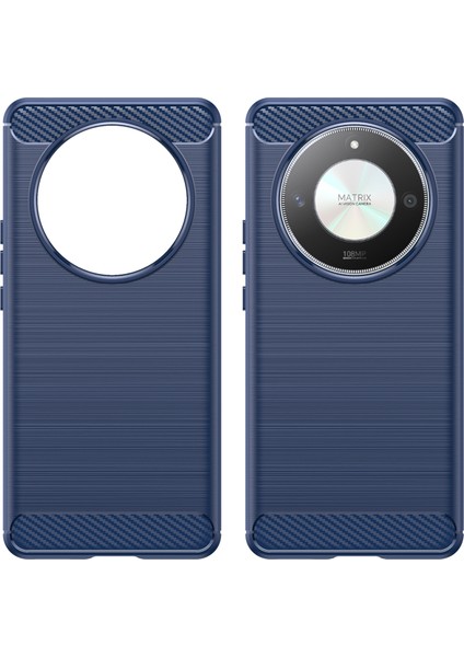 Honor X50/X9B 5g/magic6 Lite 5g Kılıf Tpu Karbon Fiber Doku Çizilmeye Dayanıklı Telefon Kılıfı-Mavi (Yurt Dışından) modelleri