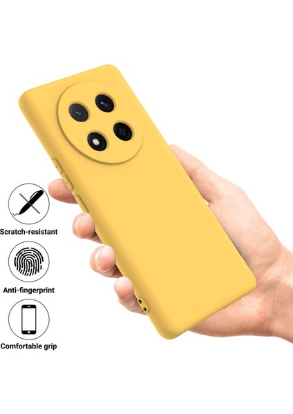 Honor Magic7 Lite 5G/X9C 5G/X60 Pro 5g Kılıf Sıvı Silikon Telefon Arka Kapağı El Kayışı Ile-Sarı (Yurt Dışından) fiyatları